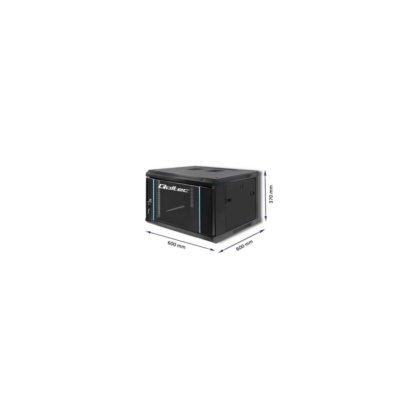 Qoltec RACK cabinet 19inches, 6U, 600 x 370 x 600