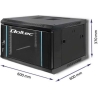 Qoltec RACK cabinet 19inches, 6U, 600 x 370 x 600
