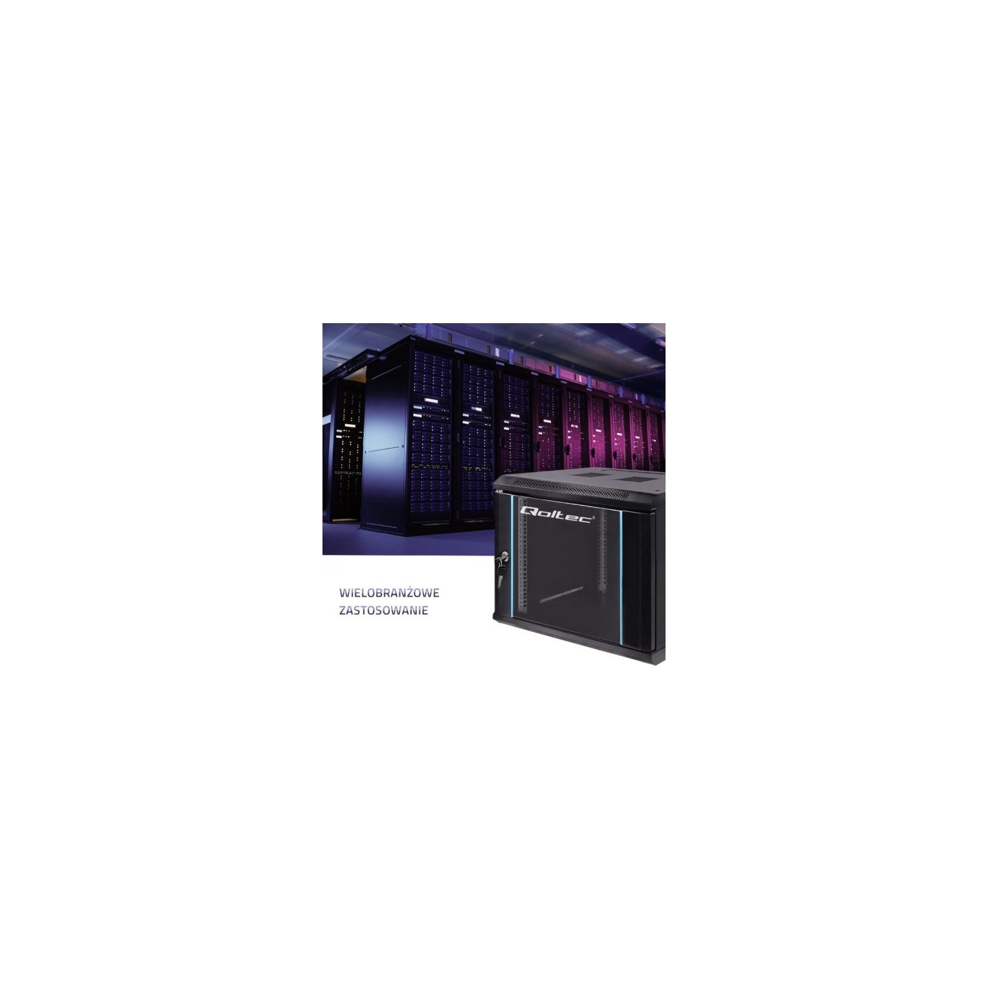 Qoltec RACK cabinet 19inches,9U, 600 x 500 x 450
