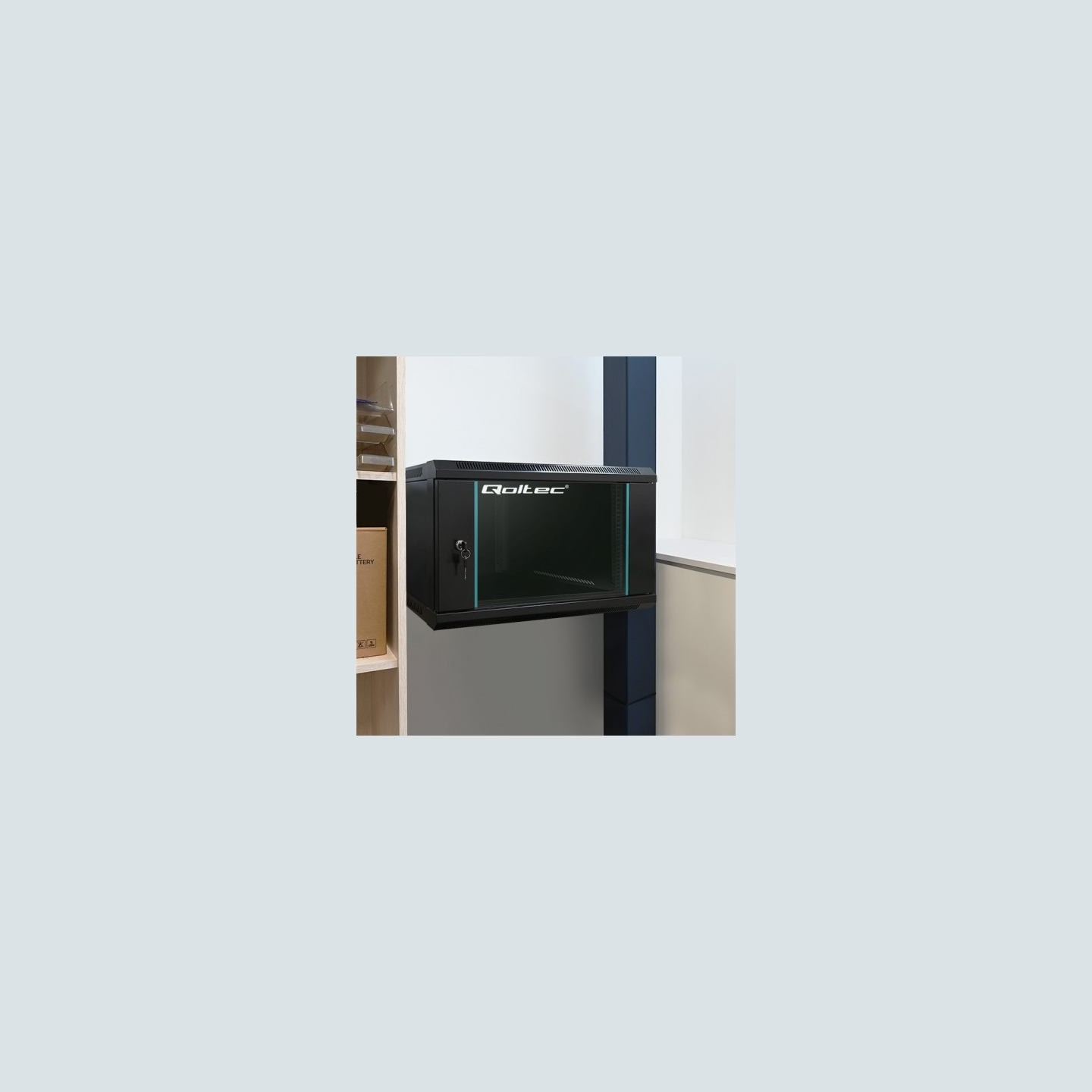 Qoltec RACK cabinet 19inches,9U, 600 x 500 x 450