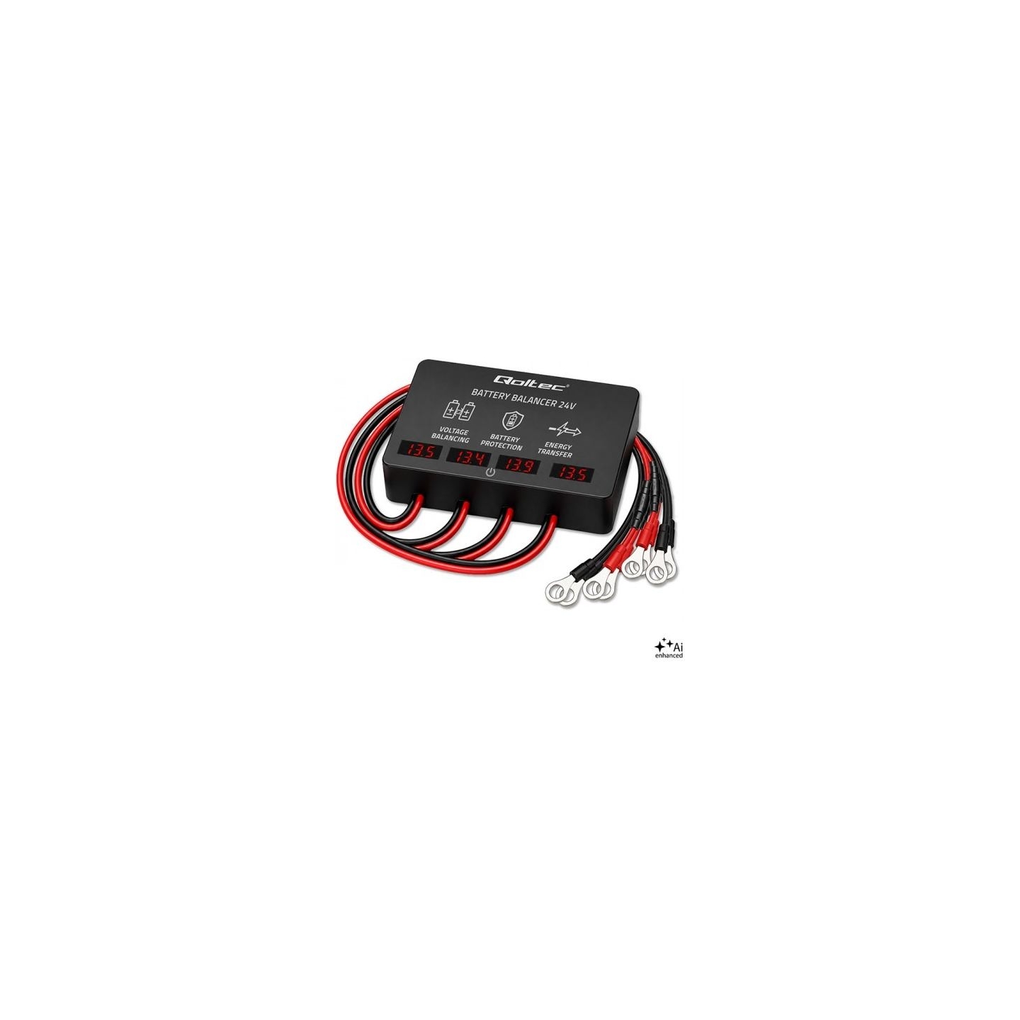 Qoltec Voltage balancer for 48V batteries 4x12V 10A LED