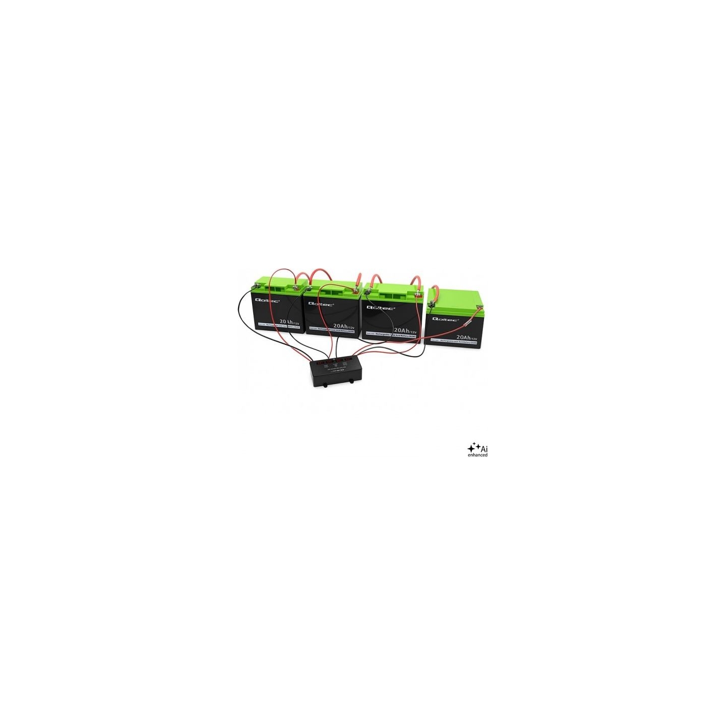 Qoltec Voltage balancer for 48V batteries 4x12V 10A LED