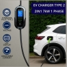 Qoltec Electric car charger 7kW 230V CEE 32A WiFi LCD 5