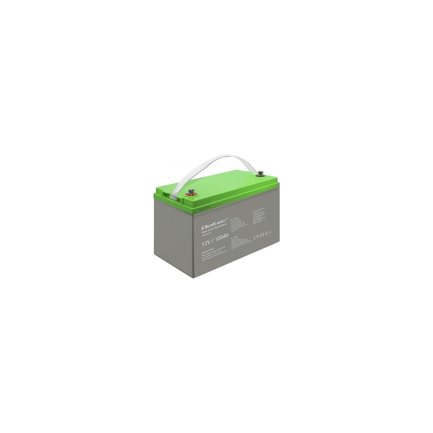Qoltec Deep Cycle gel battery 12V, 100Ah