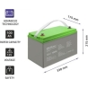 Qoltec Deep Cycle gel battery 12V, 100Ah