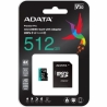A-Data Memory card microSD Premier Pro 512 GB UHS1 U3 V30 A2 + adapter
