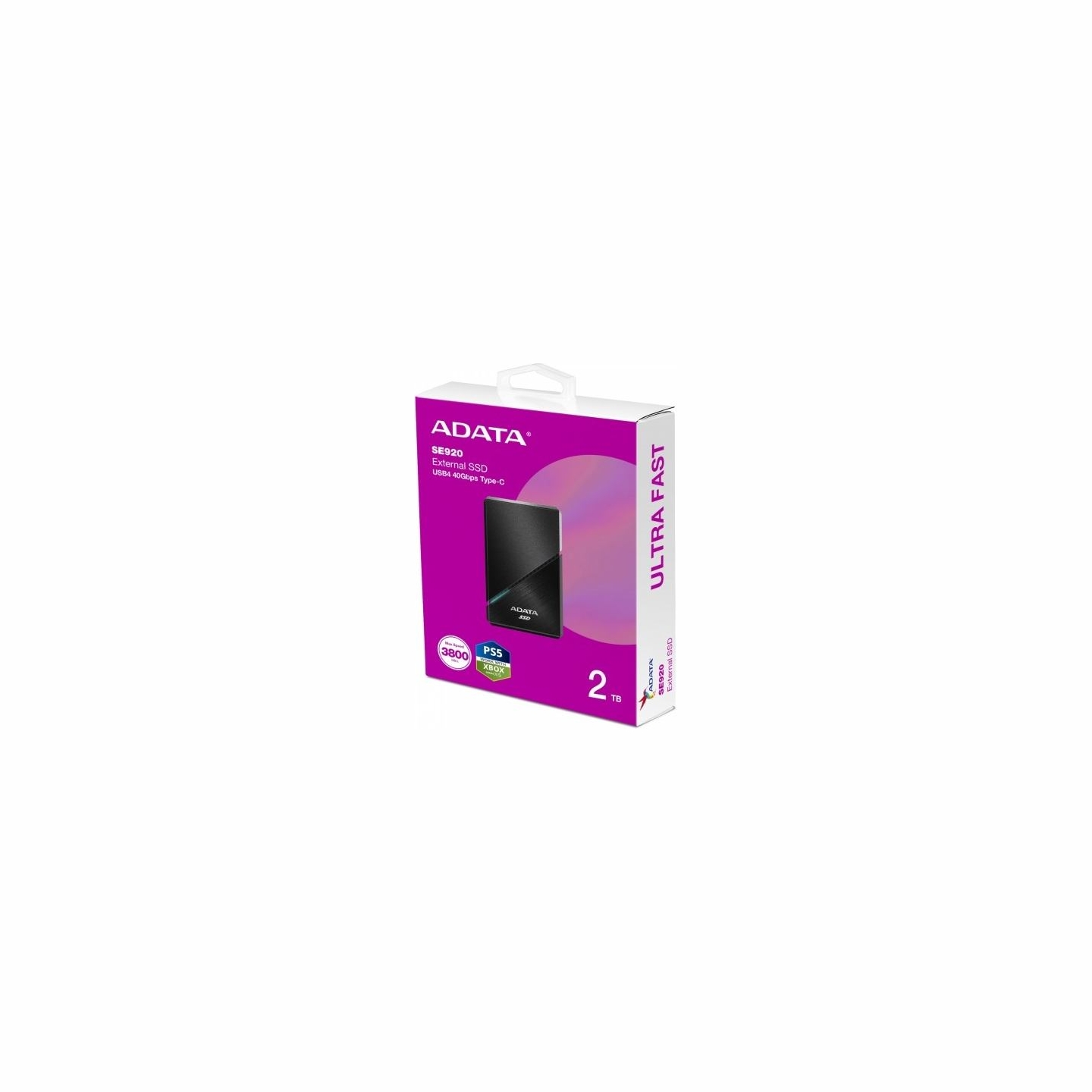 A-Data SSD drive External SE920 2TB USB4C 3800/3700 MB/s black