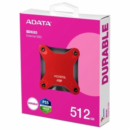 A-Data SSD External SD620 512G U3.2A 520/460 MB/s red