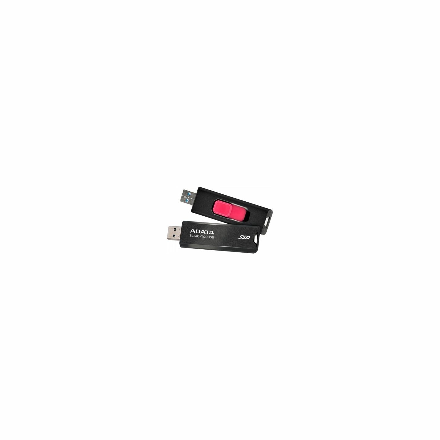 A-Data SSD External SC610 1000 GB USB3.2A Gen2 Black