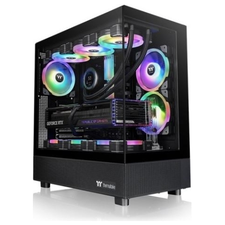 Thermaltake PC case View 270 Tempered Glass, glass side, CT140 Fan - black