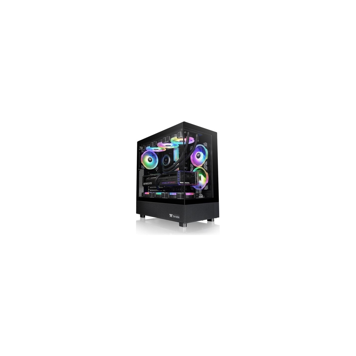 Thermaltake PC case View 270 Tempered Glass, glass side, CT140 Fan - black