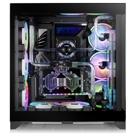 Thermaltake PC case CTE E600 MX Tempered Glass, glass side - black