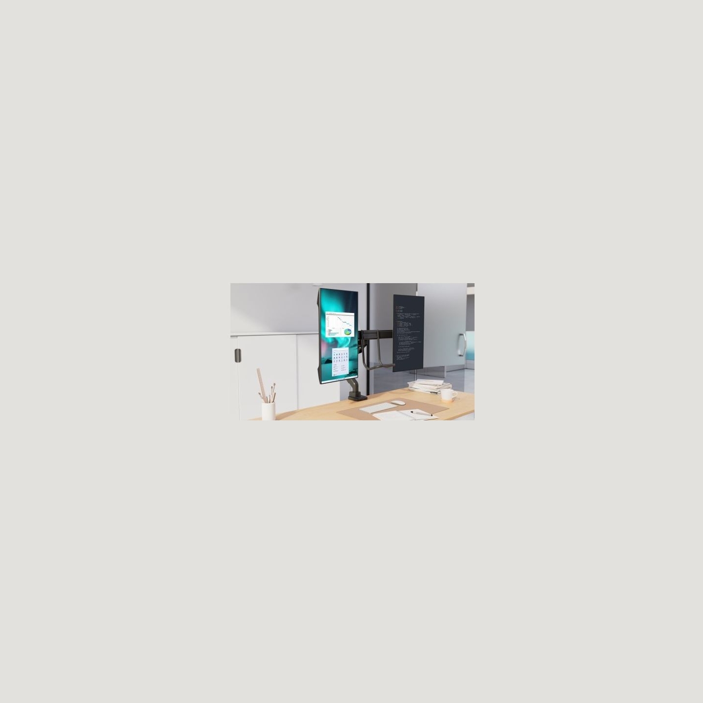 Kensington Dual Monitor Arm SmartFit