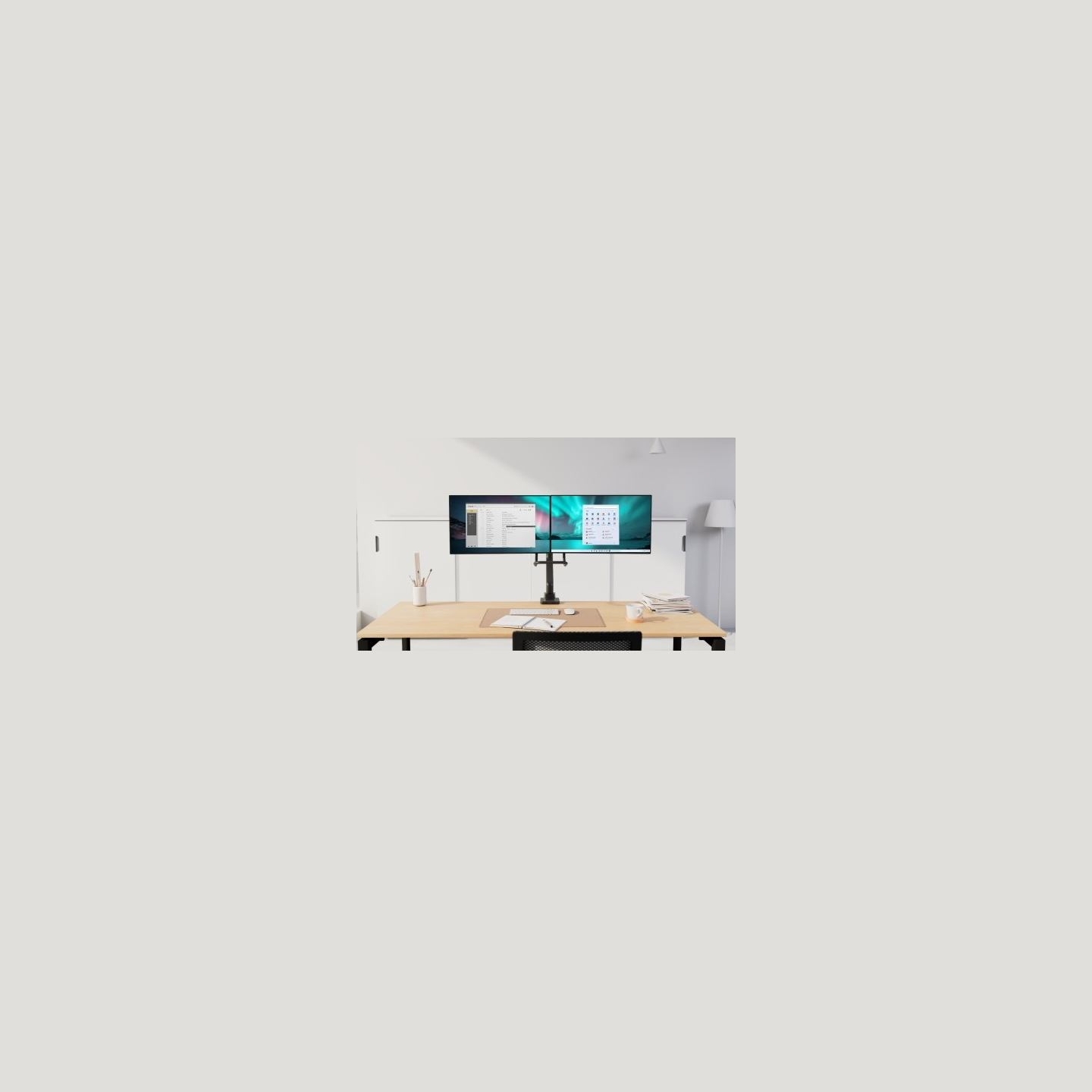 Kensington Dual Monitor Arm SmartFit