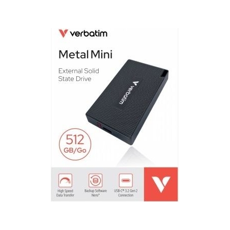 Verbatim Metal Mini SSD 512GB USB-C 32030