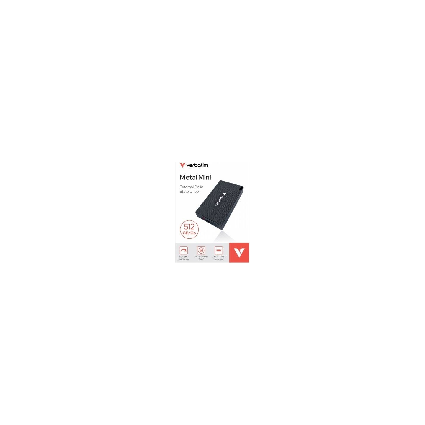 Verbatim Metal Mini SSD 512GB USB-C 32030