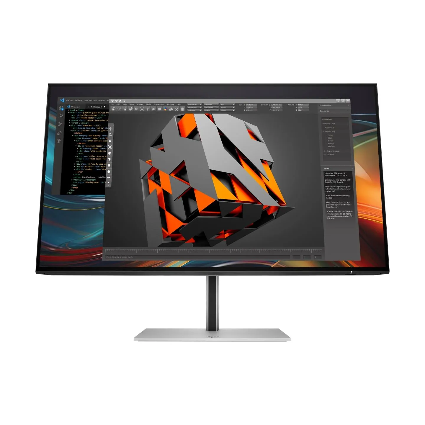 HP 724pf Series 7 Pro FHD Monitor - 23.8" 1920x1080 FHD 300-nit 100Hz AG, IPS, HDMI/DisplayPort Daisy-Chain, 4x USB-A, height ad