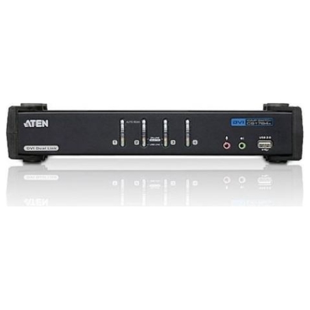 Aten 4-Port USB DVI Dual lin k/Audio KVMP CS1784A