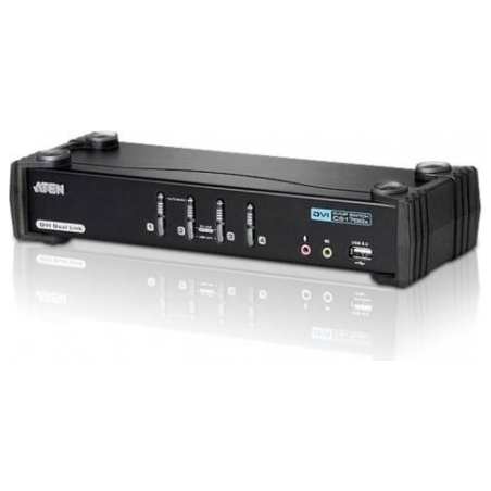 Aten 4-Port USB DVI Dual lin k/Audio KVMP CS1784A