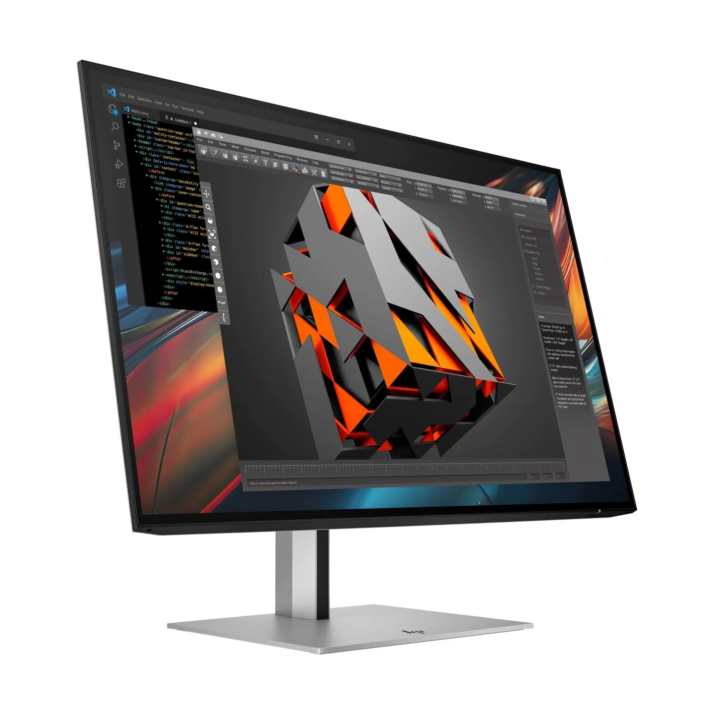 HP 724pu Series 7 Pro WUXGA Charging Monitor - 24" 1920x1200 WUXGA 350-nit 100Hz AG, IPS, USB-C(100W)/HDMI/DisplayPort Daisy-Cha