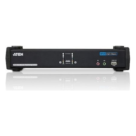 Aten 2-Port USB DVI CH7.1 Audi KVMP Switch CS1782