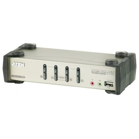 Aten | 4-Port PS/2-USB VGA/Audio KVMP Switch with OSD | CS1734B