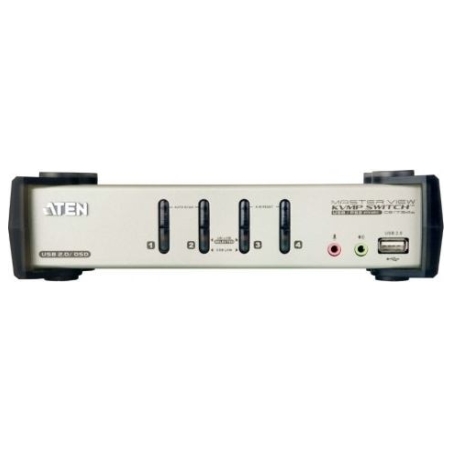 Aten | 4-Port PS/2-USB VGA/Audio KVMP Switch with OSD | CS1734B
