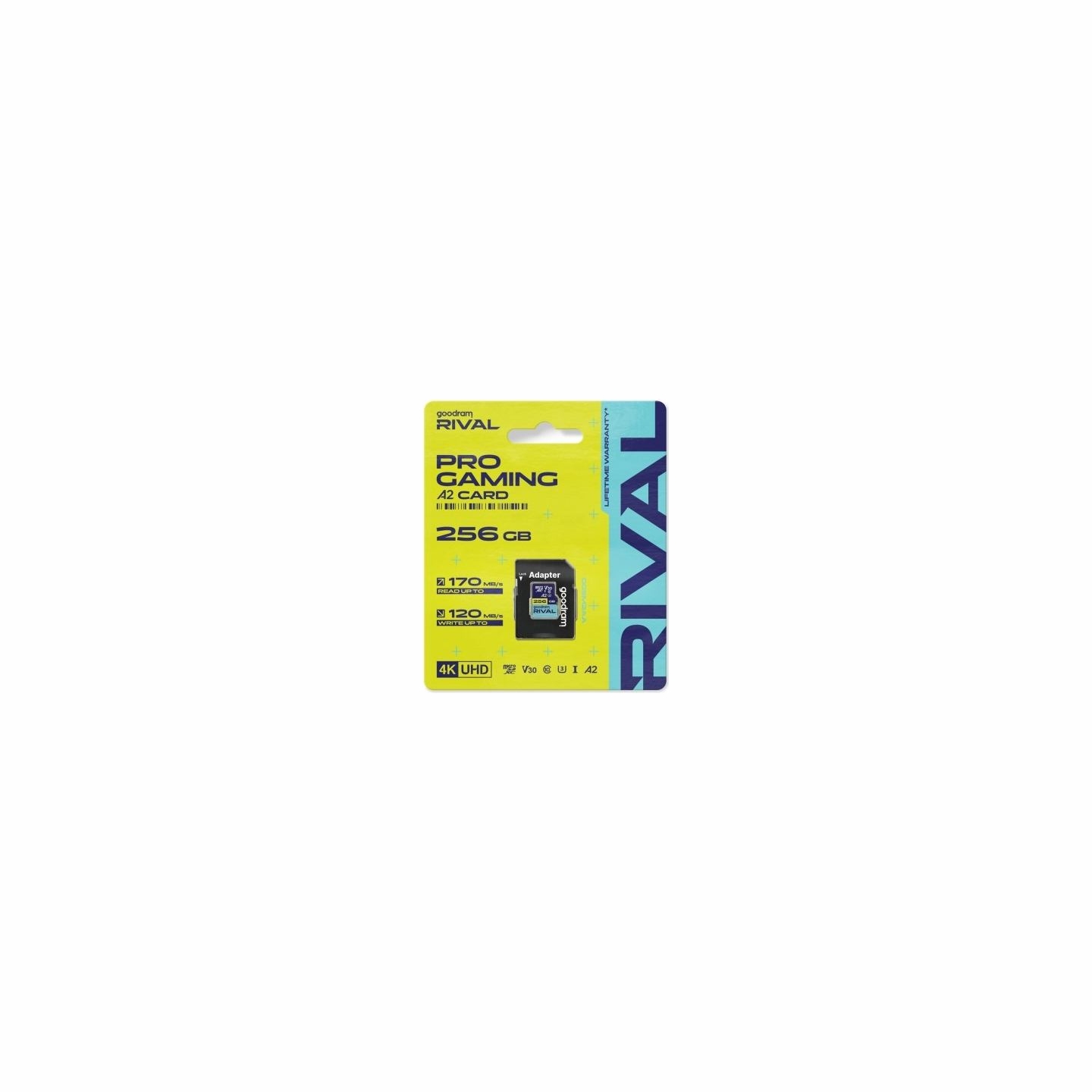 Goodram Memory card microSD 256GB Rival UHS-I V30 U3 C10 A2 170/120MBs