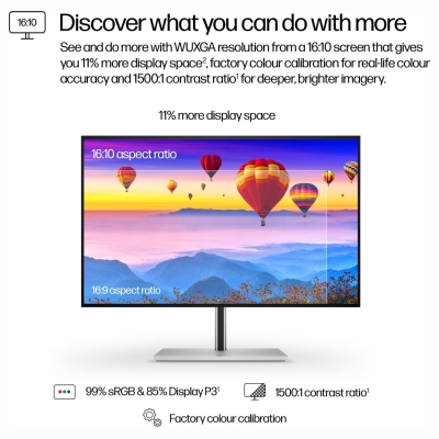 HP 724pu Series 7 Pro WUXGA Charging Monitor - 24" 1920x1200 WUXGA 350-nit 100Hz AG, IPS, USB-C(100W)/HDMI/DisplayPort Daisy-Cha