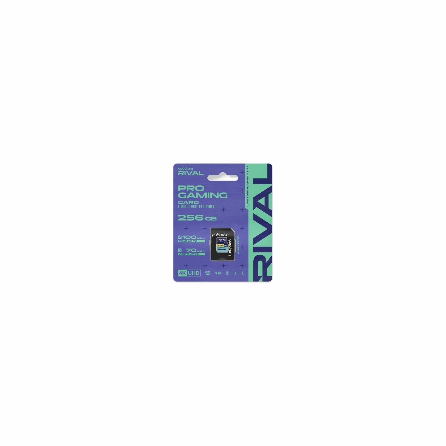 Goodram Memory card microSD 256GB Rival UHS-I V30 U3 C10 100/70MBs