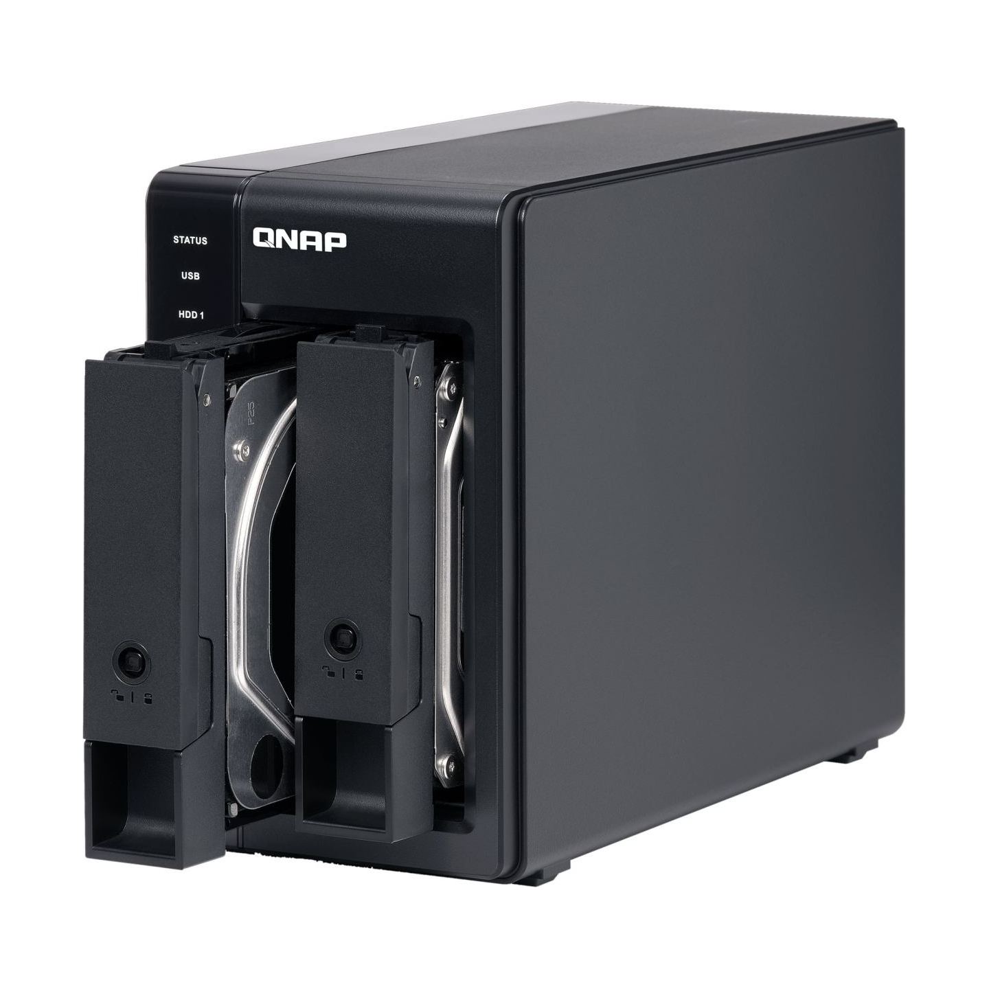Qnap 2 Bay USB Type-C Direct Attached Storage with Hardware RAID | TR-002 | Micro | 6 GB | Black