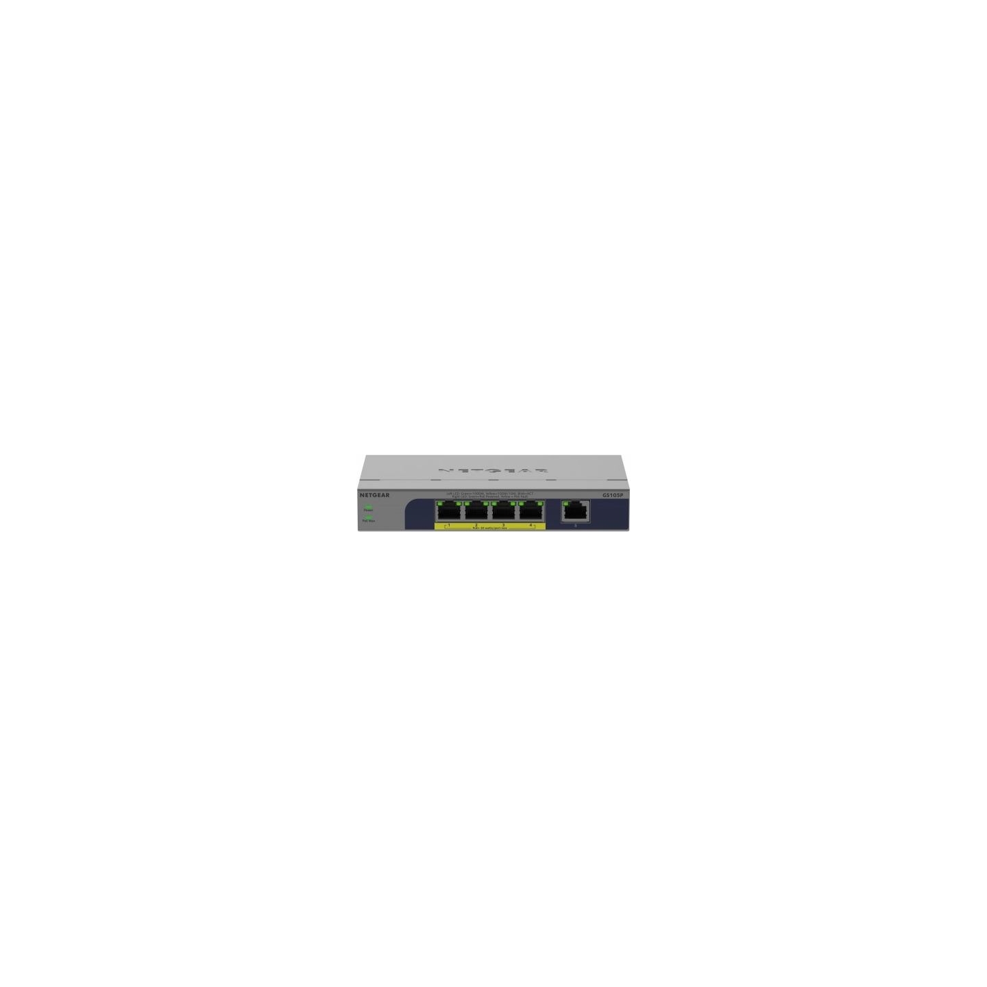 Netgear Unmanaged PoE/PoE+ Switches 5 ports Gigabit Ethernet
