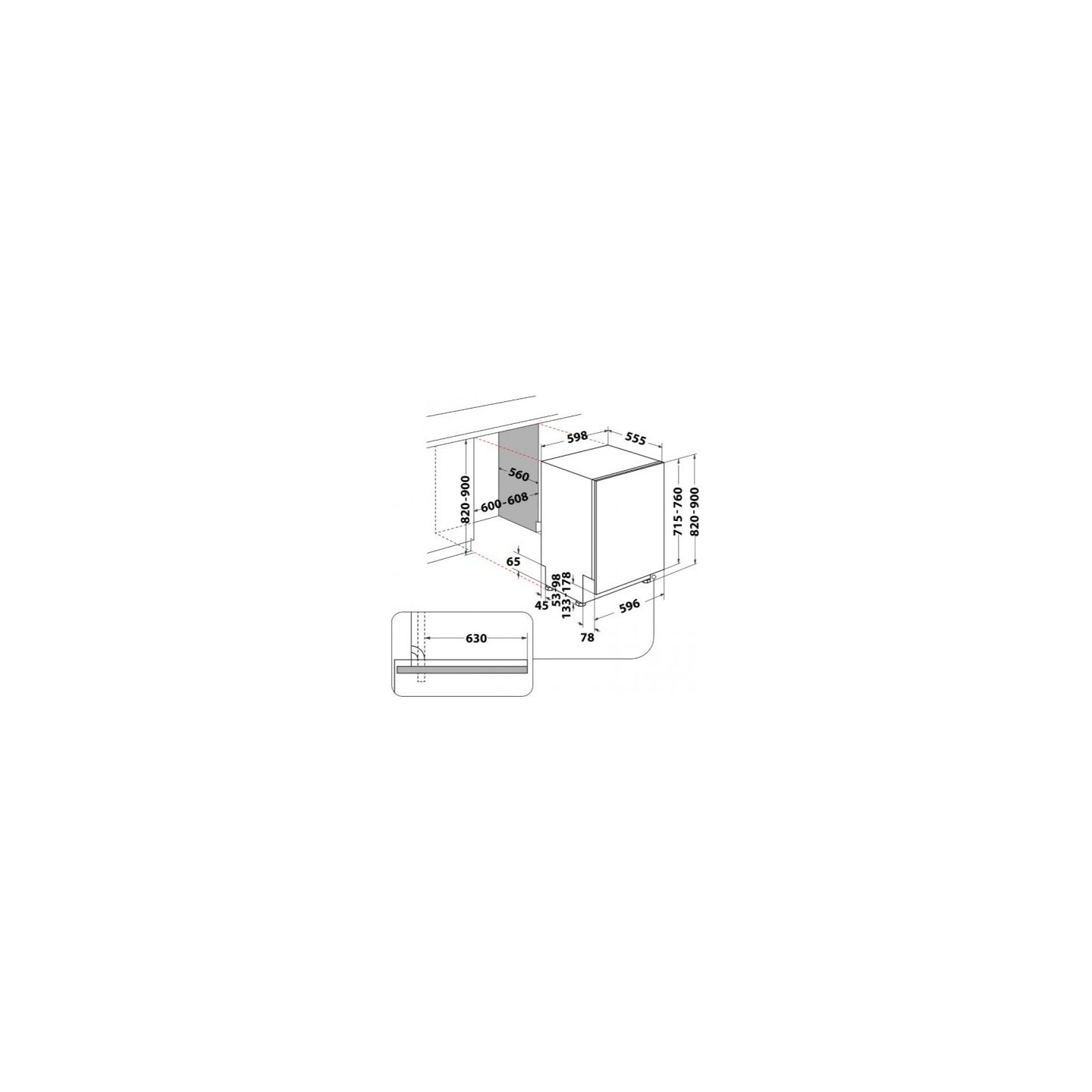 Whirlpool Dishwasher W7IHT40T
