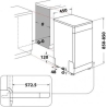 Whirlpool Dishwasher WSFO3O34PFX 45 cm