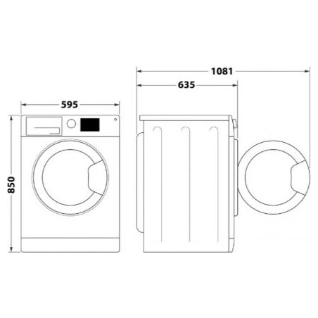 Whirlpool FFWDD1076258BVEU Washer-dryer