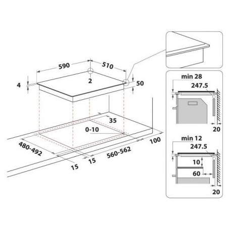 Whirlpool WSS4060BF Induction Hob