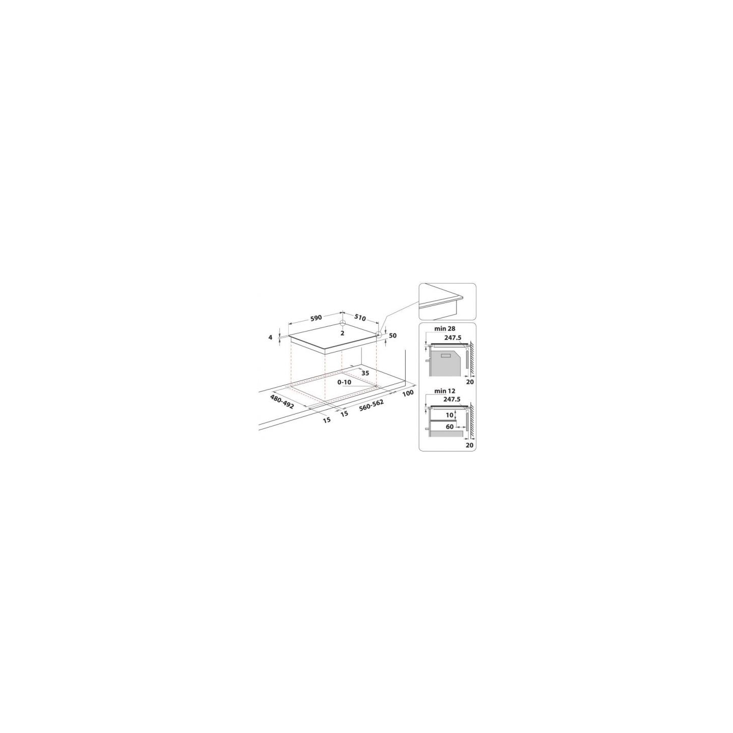 Whirlpool WSS4060BF Induction Hob