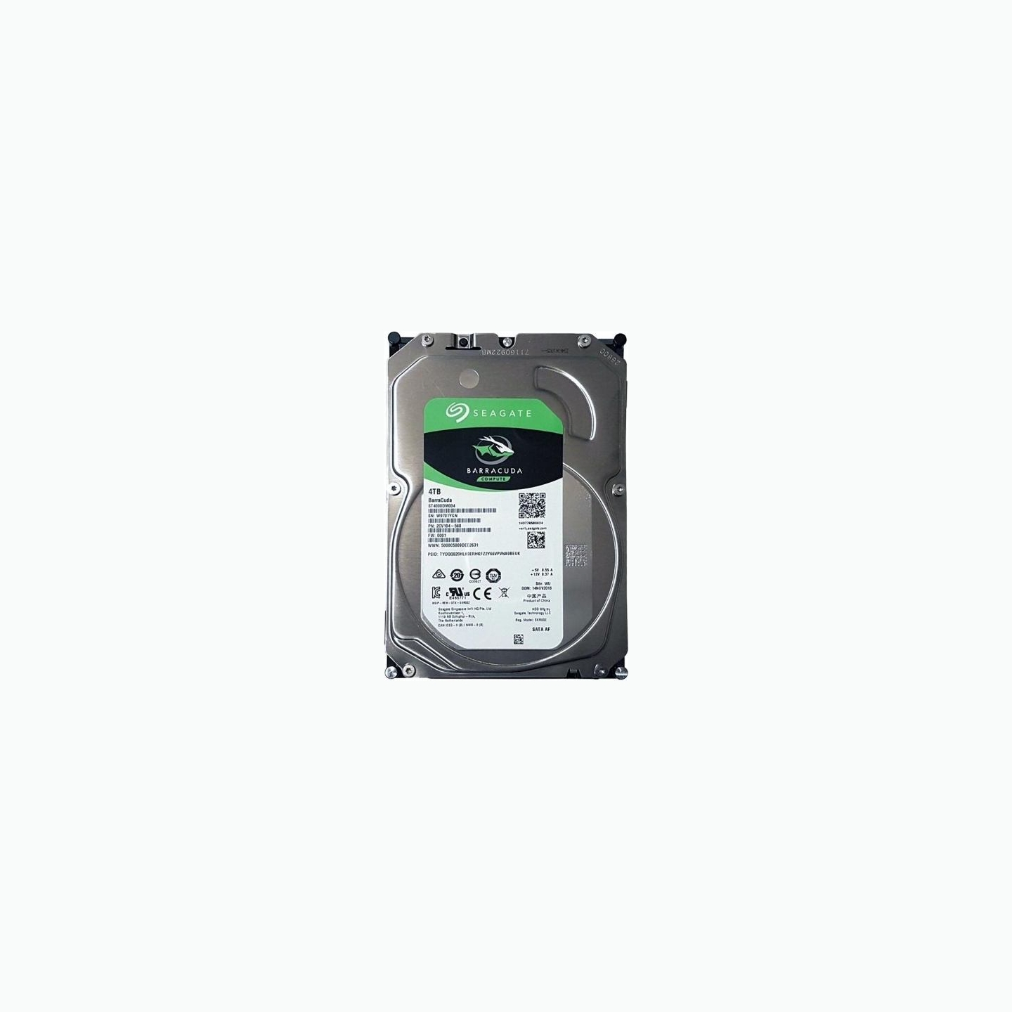 Seagate HDD|SEAGATE|Barracuda|4TB|SATA 3.0|256 MB|5400 rpm|Discs/Heads 2/4|3,5"|ST4000DM004