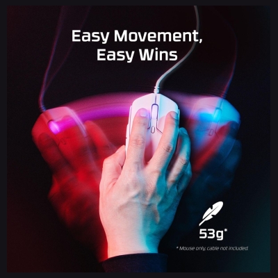 Hyperx Mouse Pulsefire Haste 2 Gaming White - 6N0A8AA