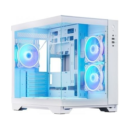 Chieftec PC case VISIO GM-30W-T G-OP 6xfans ARGB white