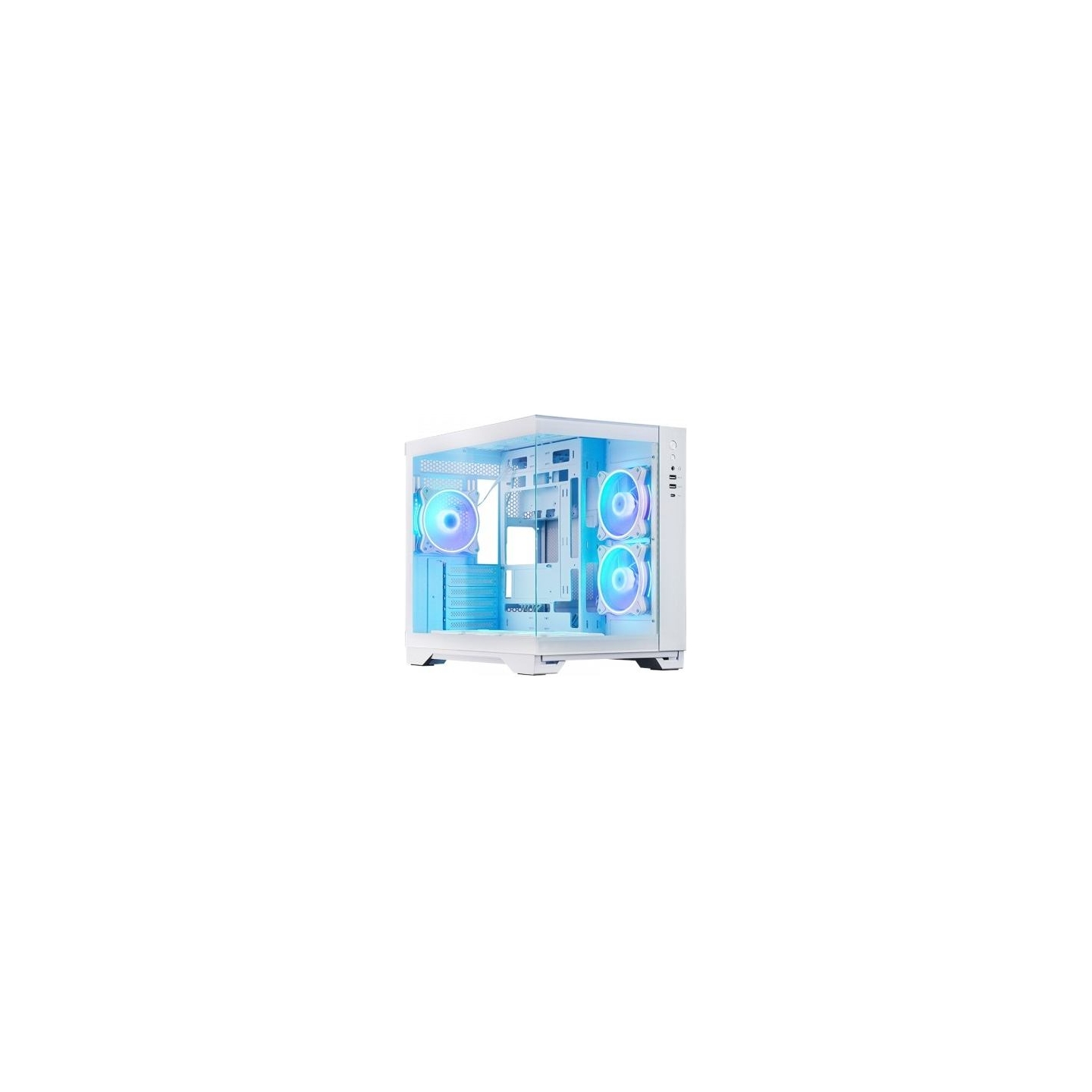 Chieftec PC case VISIO GM-30W-T G-OP 6xfans ARGB white