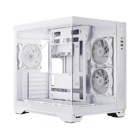 Chieftec PC case VISIO GM-30W-T G-OP 6xfans ARGB white