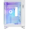 Chieftec PC case VISIO GM-30W-T G-OP 6xfans ARGB white