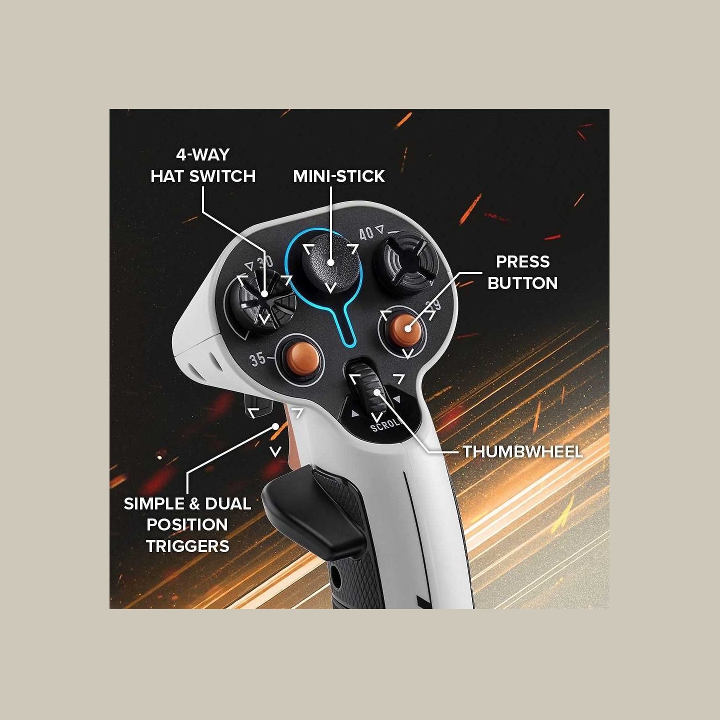 Thrustmaster Joystick SOL-R 2 HOSAS PC