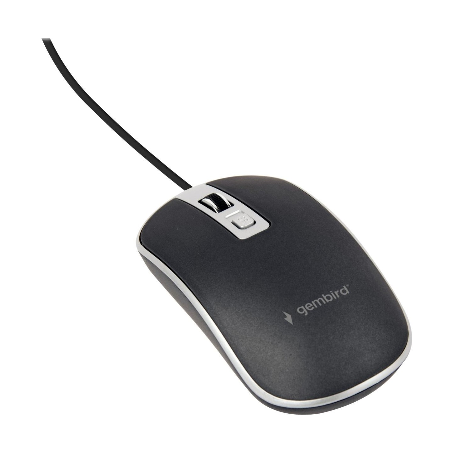 Gembird | Optical USB mouse | MUS-4B-06-BS | Optical mouse | Black/Silver