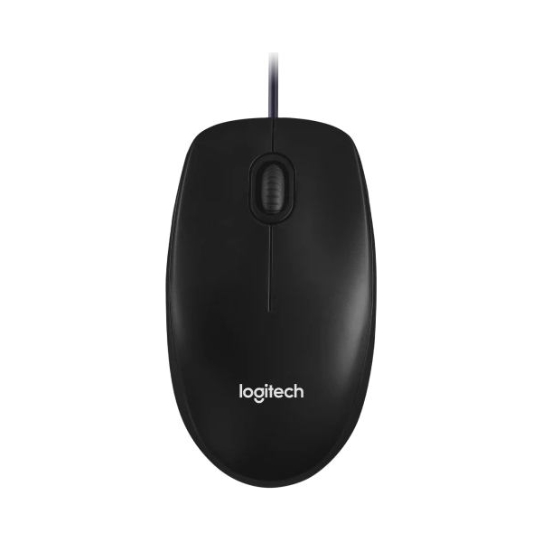 Logitech M100 Corded Mouse - BLACK - USB