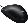 Logitech M100 Corded Mouse - BLACK - USB