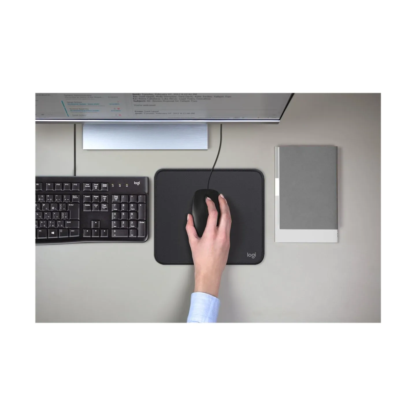 Logitech M100 Corded Mouse - BLACK - USB