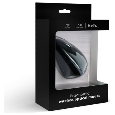 Gembird MOUSE USB OPTICAL WRL BLACK/ERGONOMIC MUSW-ERGO-01 GEMBIRD