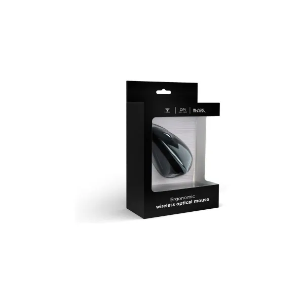 Gembird MOUSE USB OPTICAL WRL BLACK/ERGONOMIC MUSW-ERGO-01 GEMBIRD